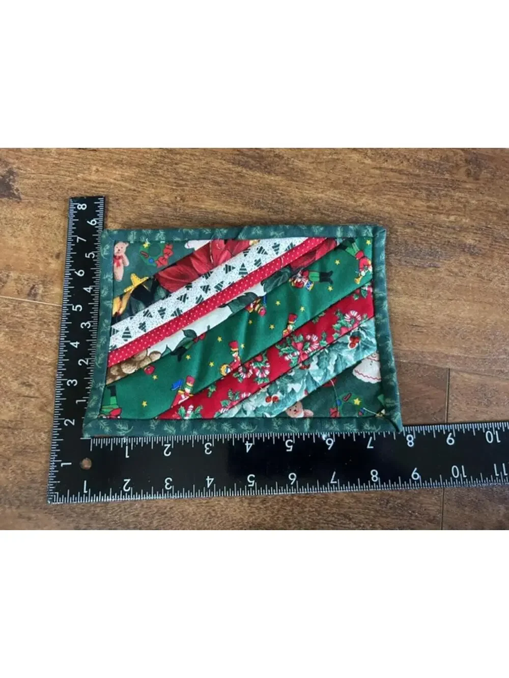 Set of 4 Handmade Christmas Quilted Potholders